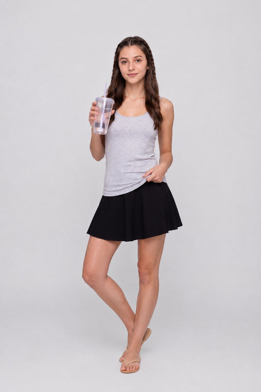 Light Grey Slim Fit Camisole For Women - Image 6