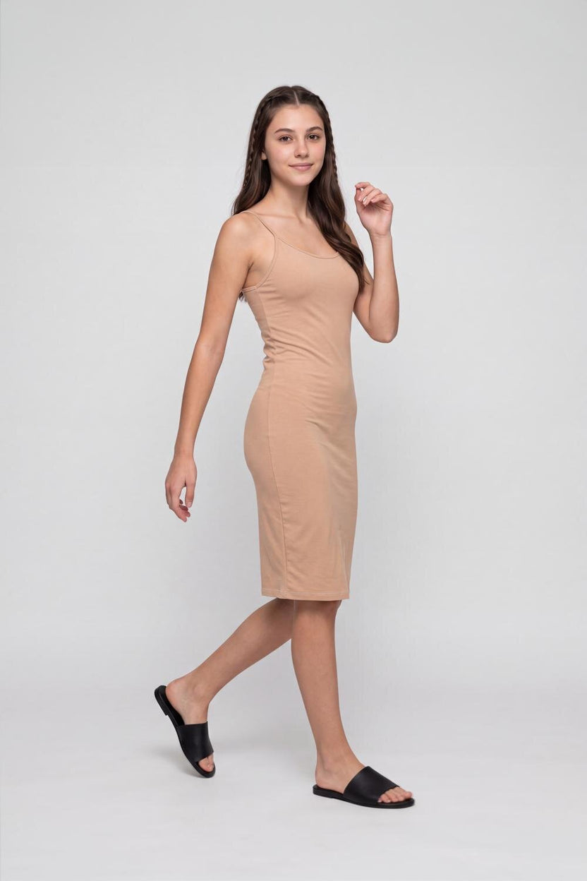 Nude Slim Fit Long Camisole For Women - Image 4