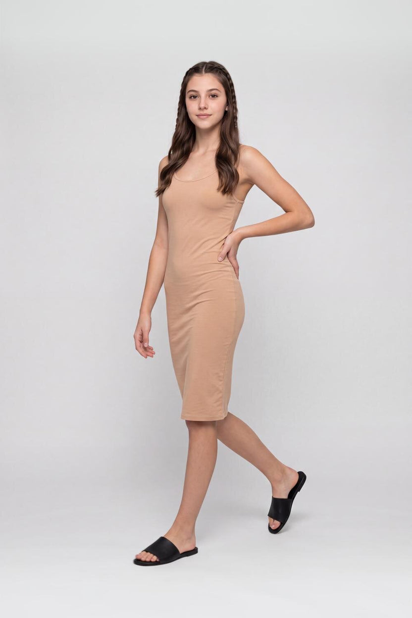 Nude Slim Fit Long Camisole For Women - Image 6
