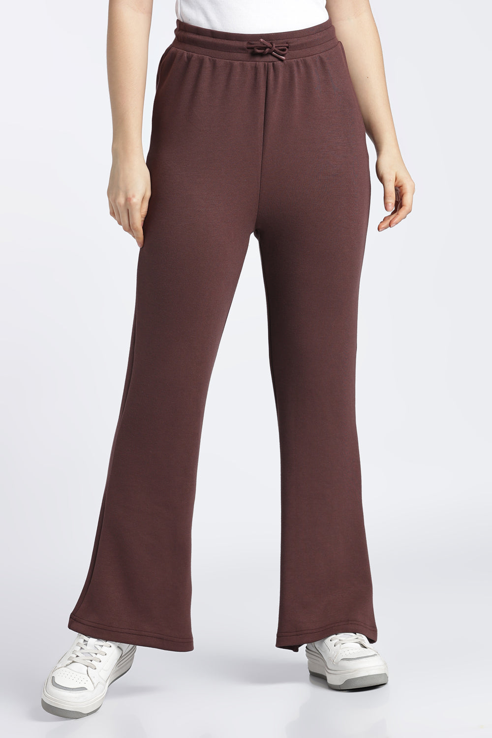 Brown Mid Rise Regular Fit Sweatpant For Women - Image 2
