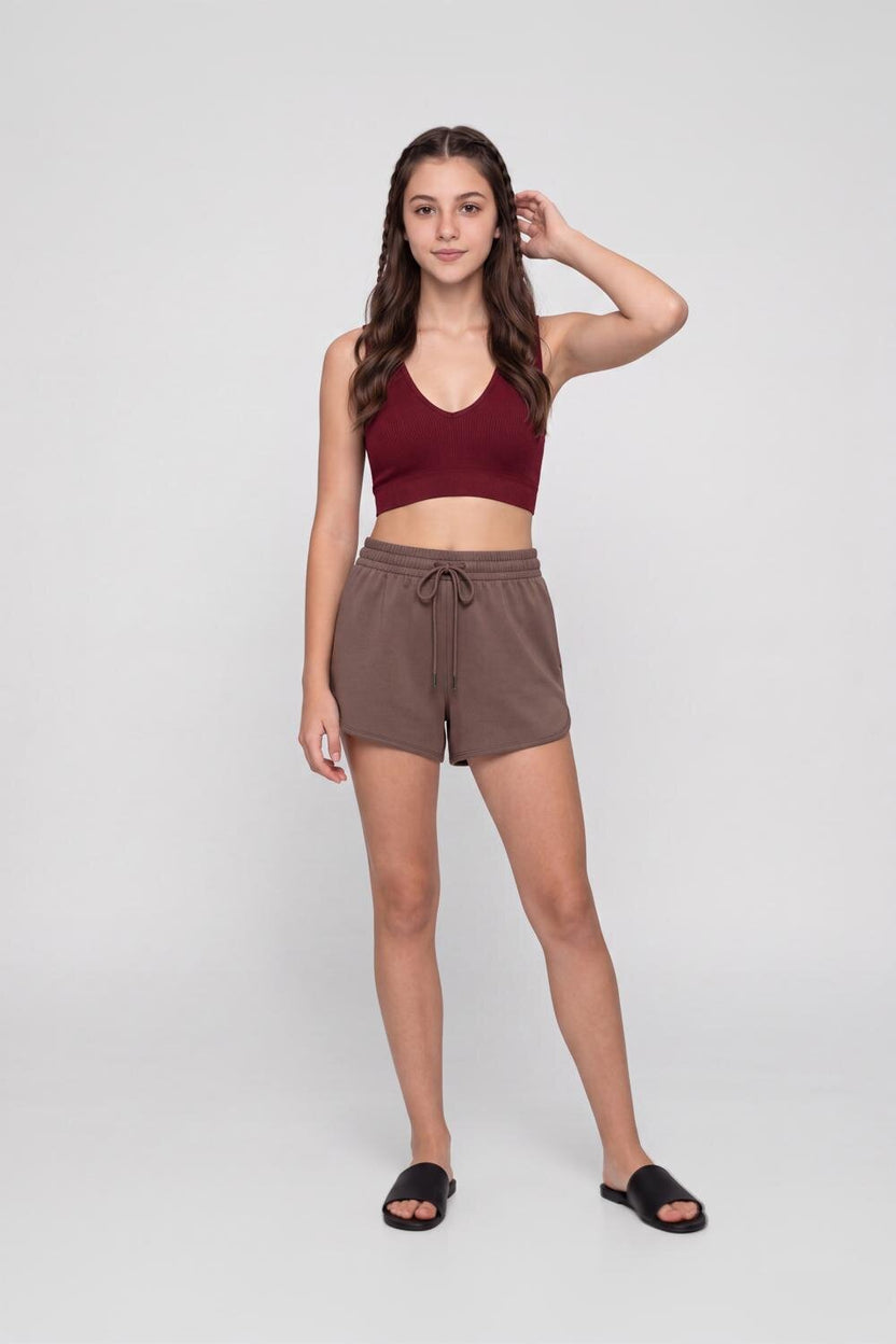 Maroon Nylon Regular Fit Sport Bra For Women - Image 6