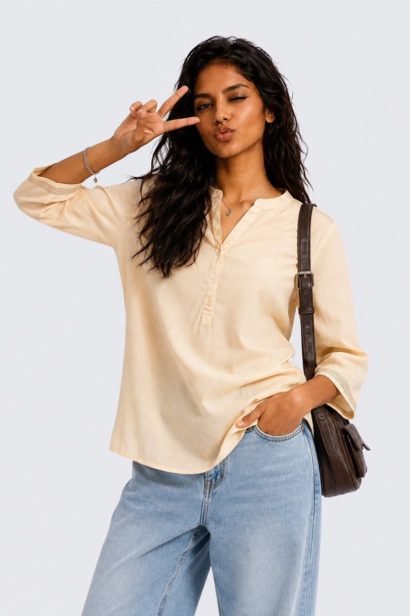 Womens Regular Fit Beige Essential Tunic - Image 1
