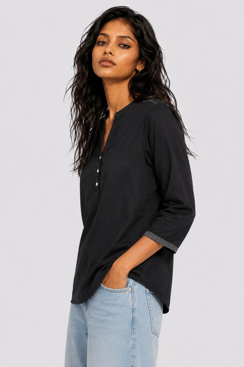 Womens Regular Fit Black Essential Tunic - Image 4