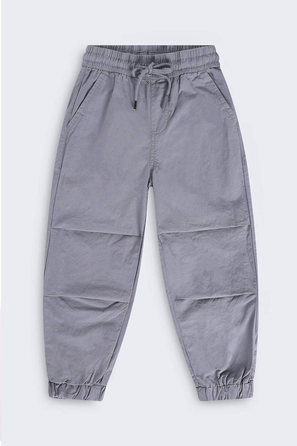 Boys Jogger Fit Grey Solid Jogger - Image 2