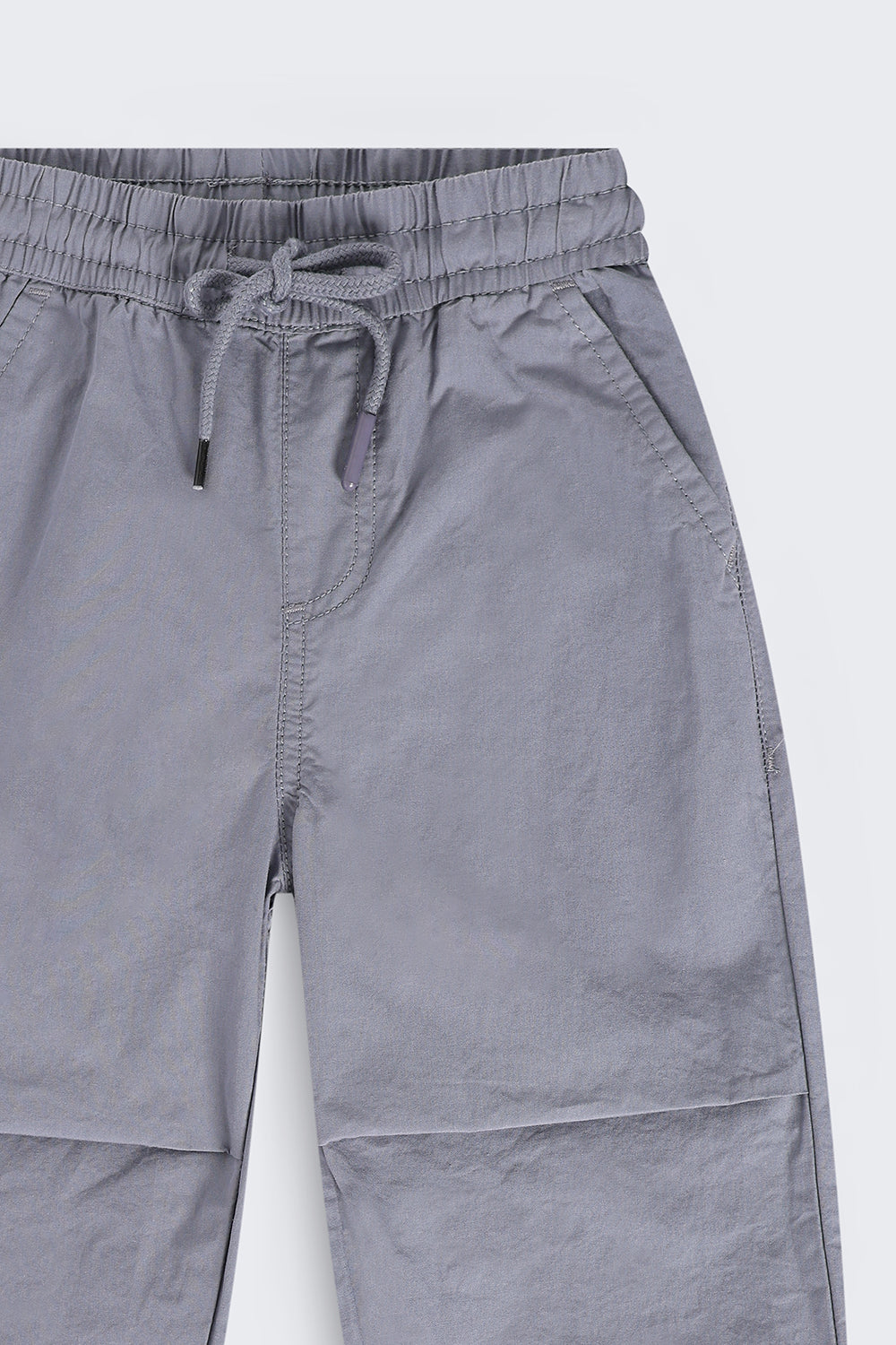 Boys Jogger Fit Grey Solid Jogger - Image 5