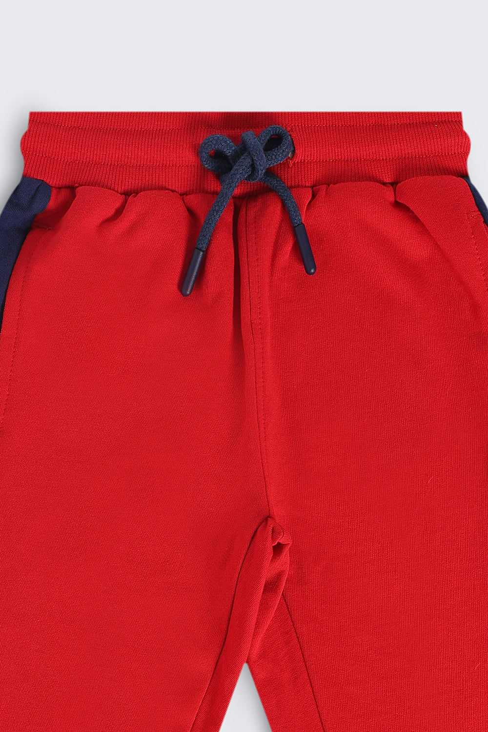 Boys Red Colourblocked Jogger - Image 4
