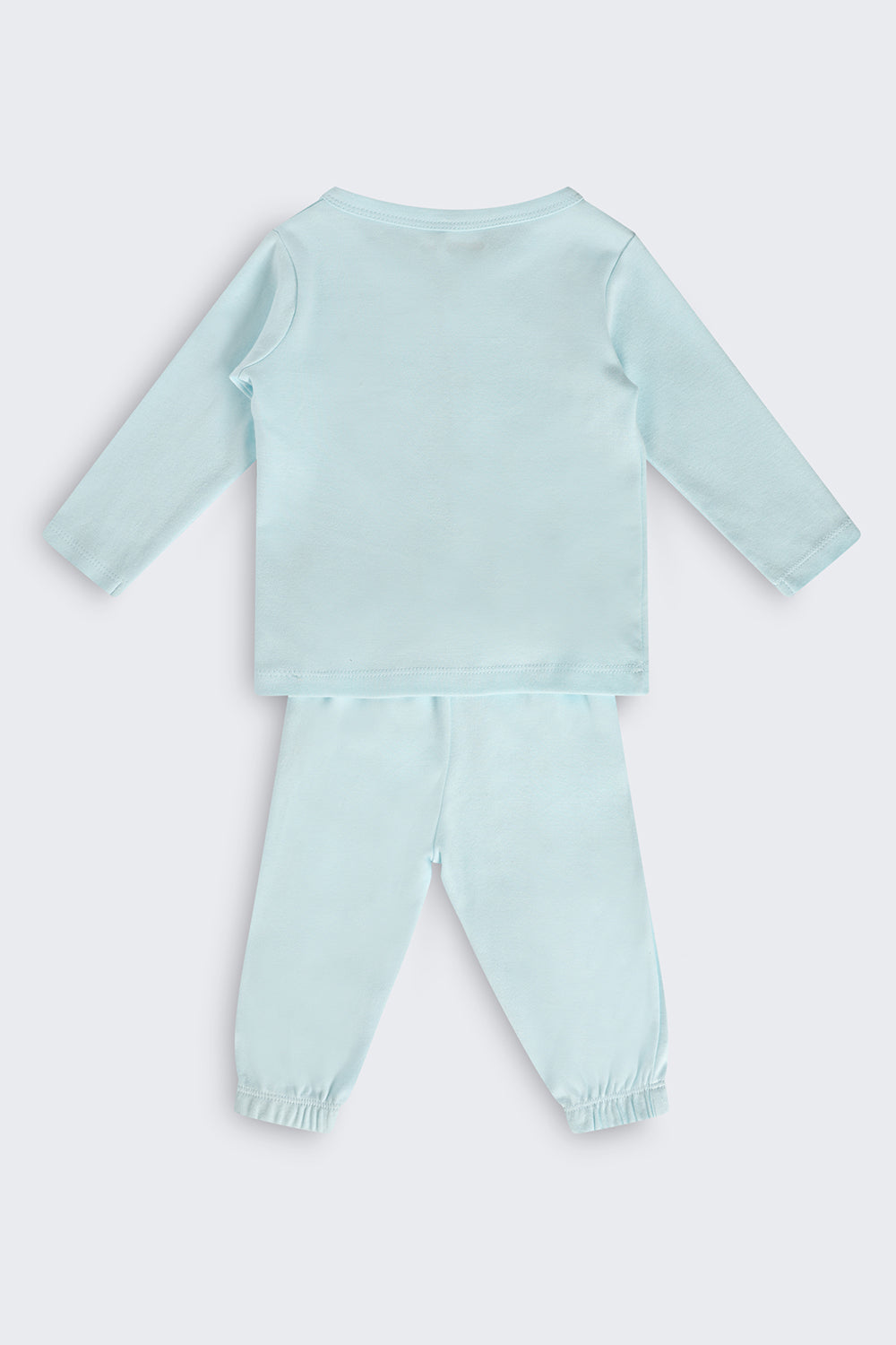 Infant Boys Regular Fit Light Blue Graphic Co-ord Set - Image 3