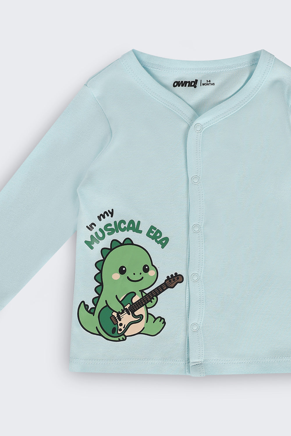 Infant Boys Regular Fit Light Blue Graphic Co-ord Set - Image 6