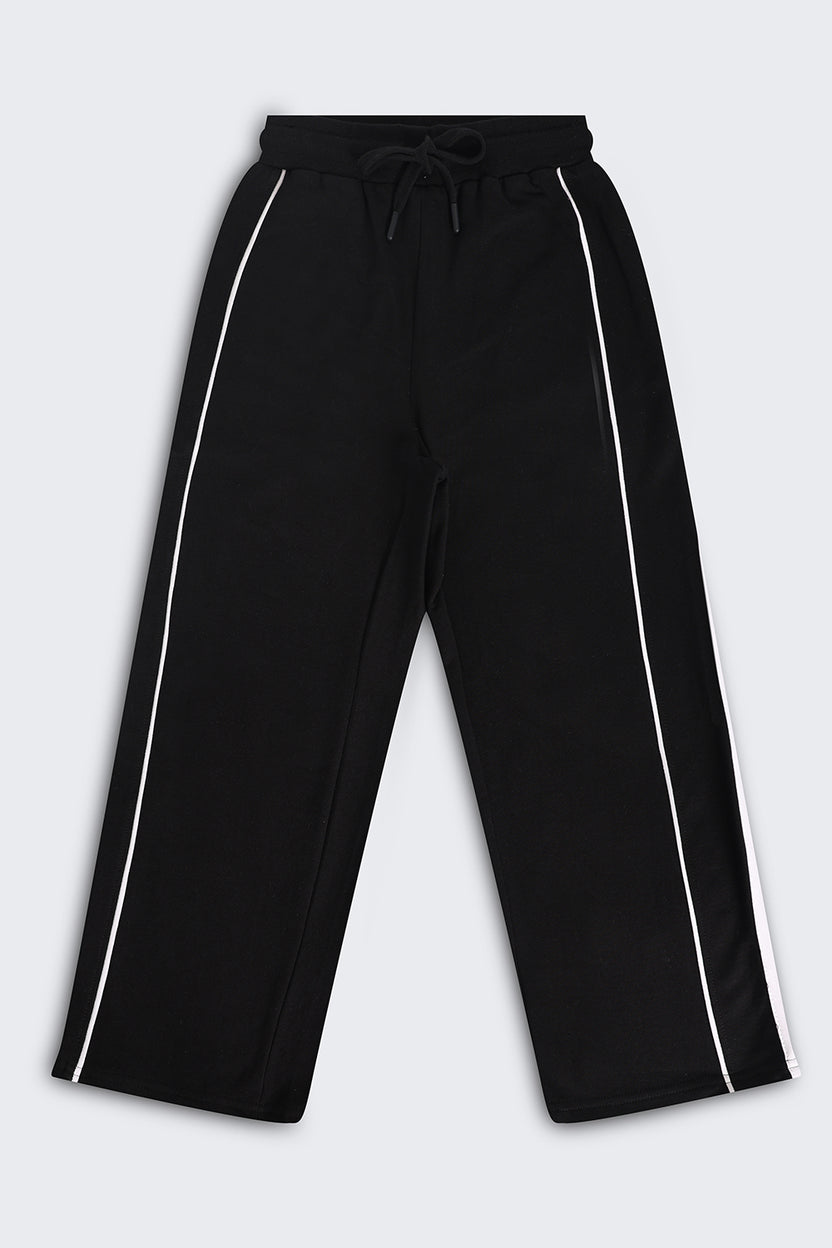 Tweens Boys Black Solid Jogger - Image 2