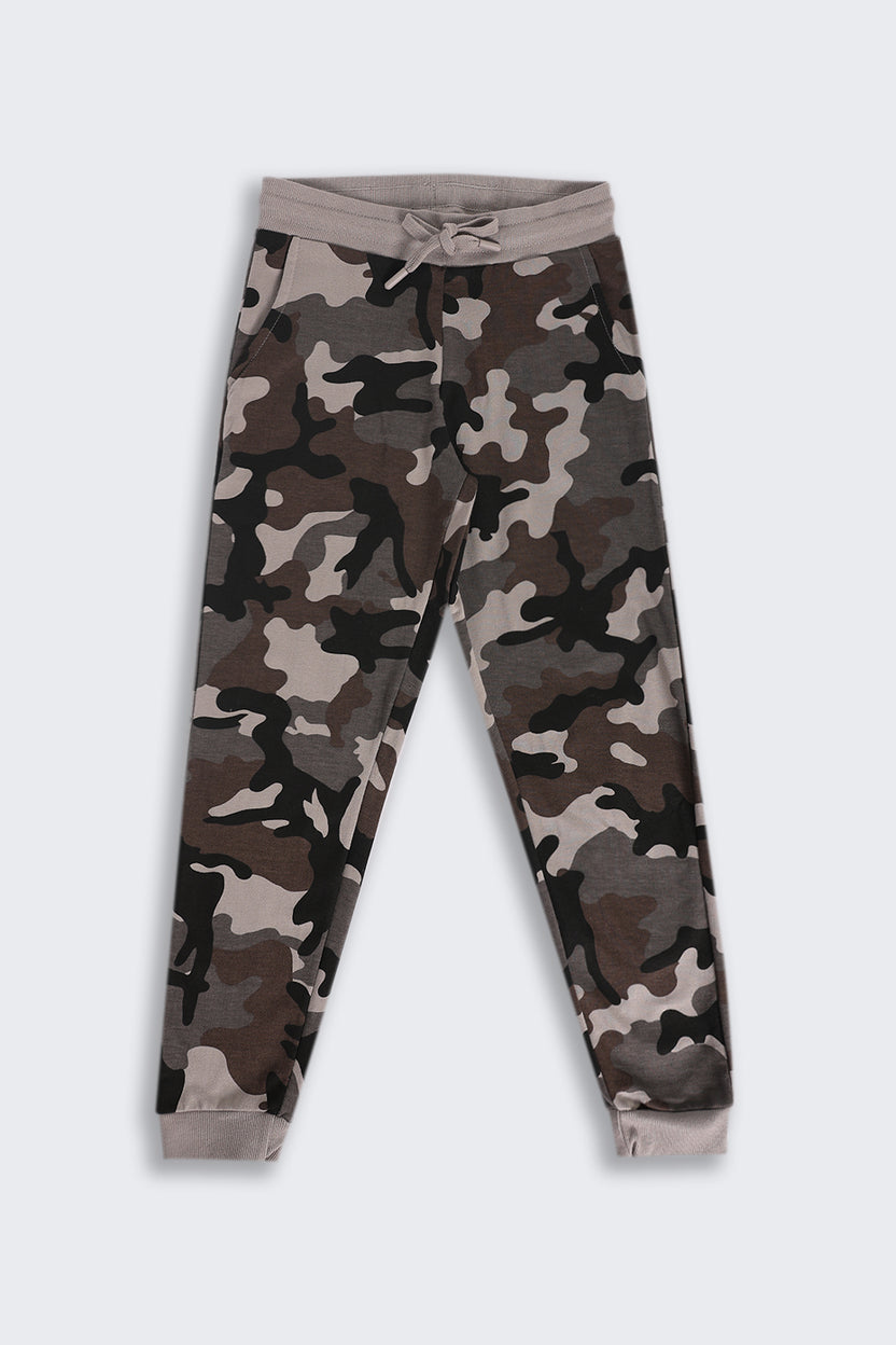Tweens Boys Multi-coloured Camouflage Joggers - Image 2