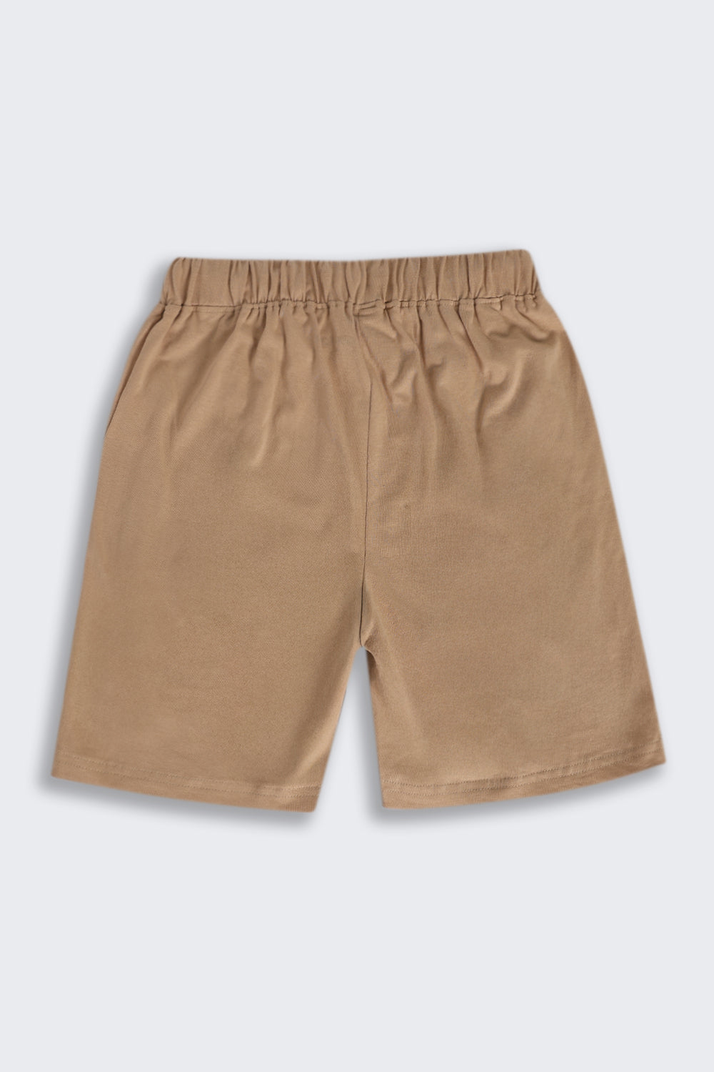 Tweens Boys Regular Fit Beige Placement Design Shorts - Image 3
