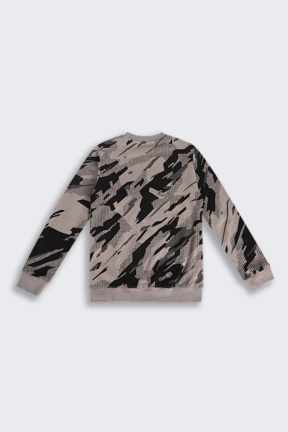 Tweens Boys Regular Fit Grey Tie-Dye Sweatshirt - Image 3