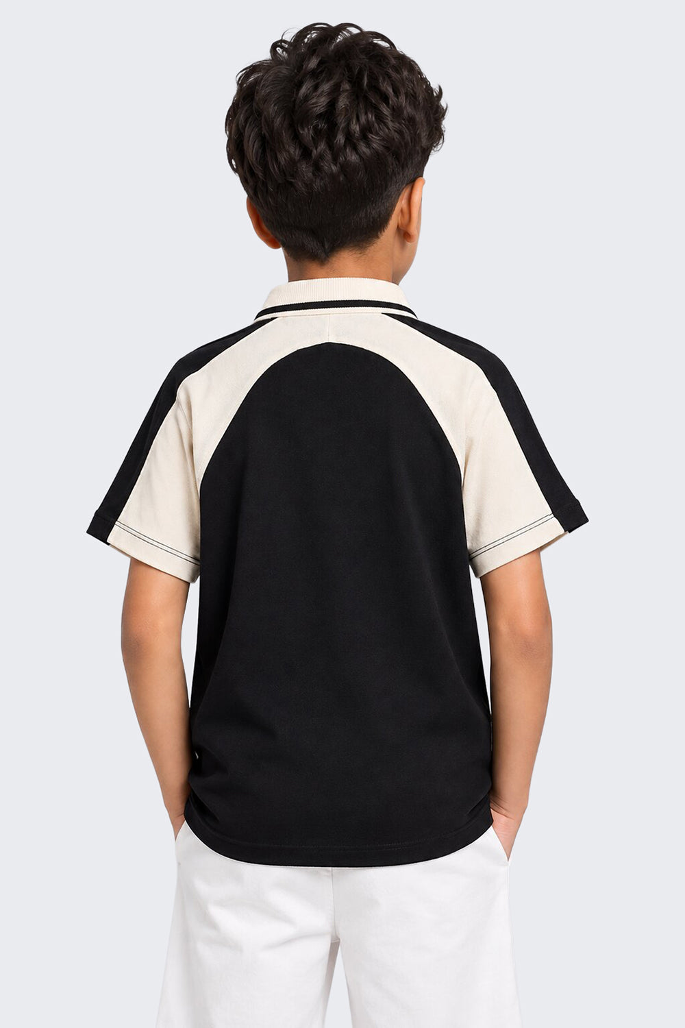 Tweens Boys Regular Fit Black Placement Design T-Shirt - Image 3