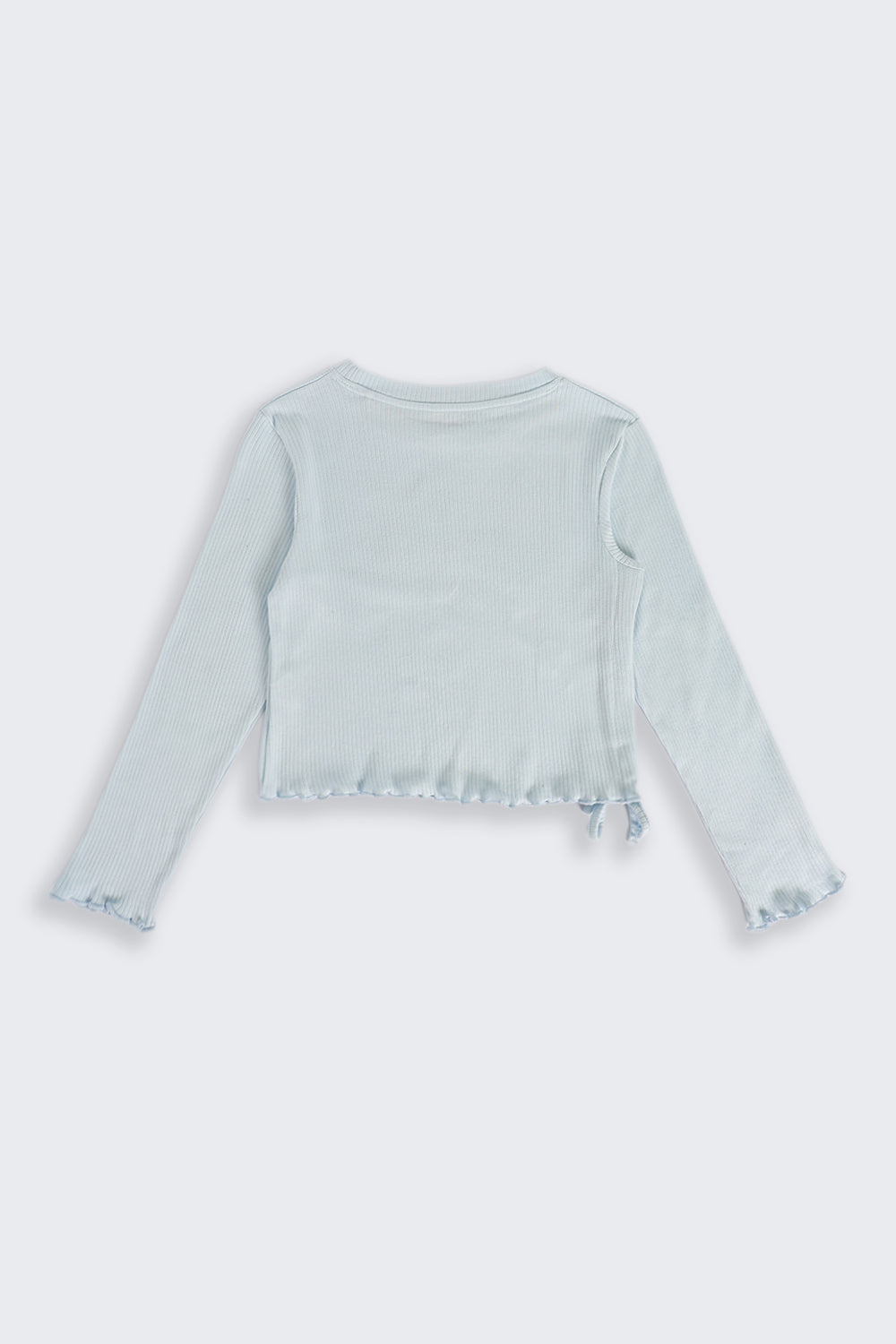 Tweens Girls Regular Fit Light Blue Placement Design T-Shirt - Image 3