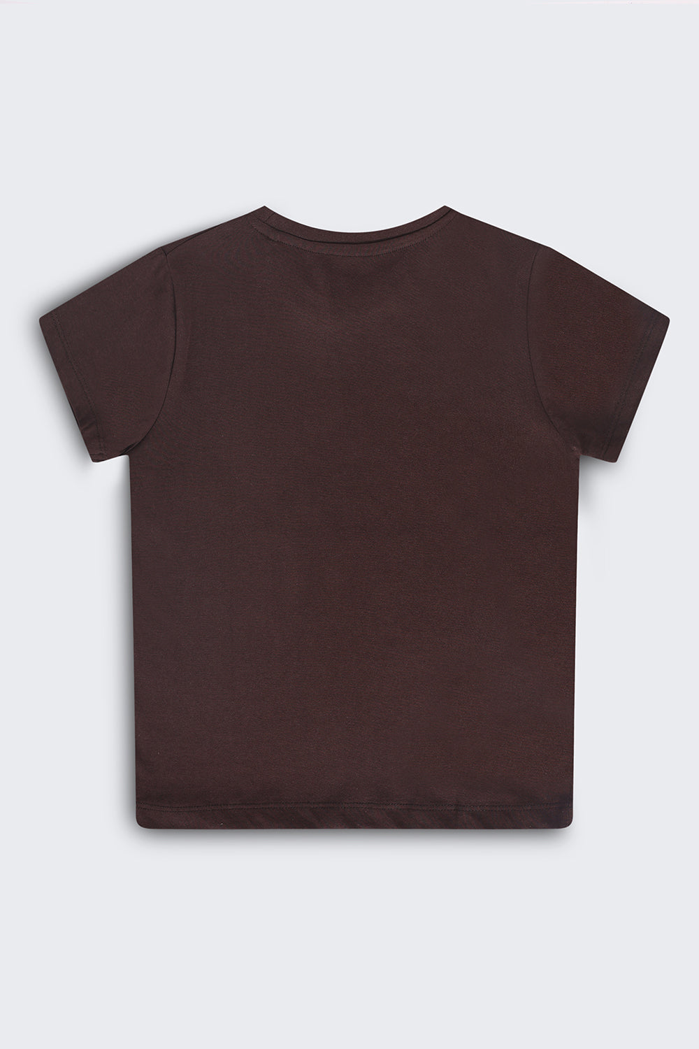 Tweens Boys Regular Fit Brown Letter T-Shirt - Image 4