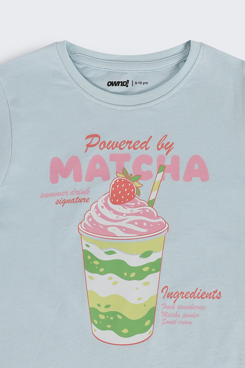 Tweens Girls Regular Fit Light Blue Graphic T-Shirt - Image 5