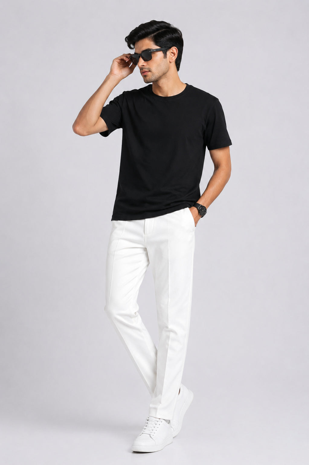 Mens Relaxed Fit Black Everyday T-Shirt - Image 6