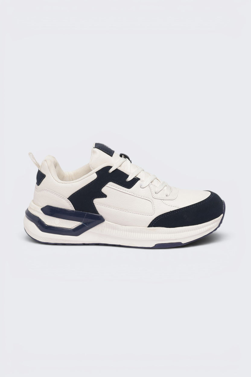 Mens Navy Color Block Sneaker - Image 2