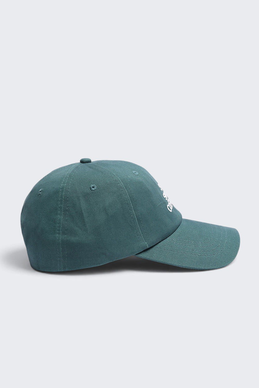 Green Embroidered Cotton Men Cap - Image 3