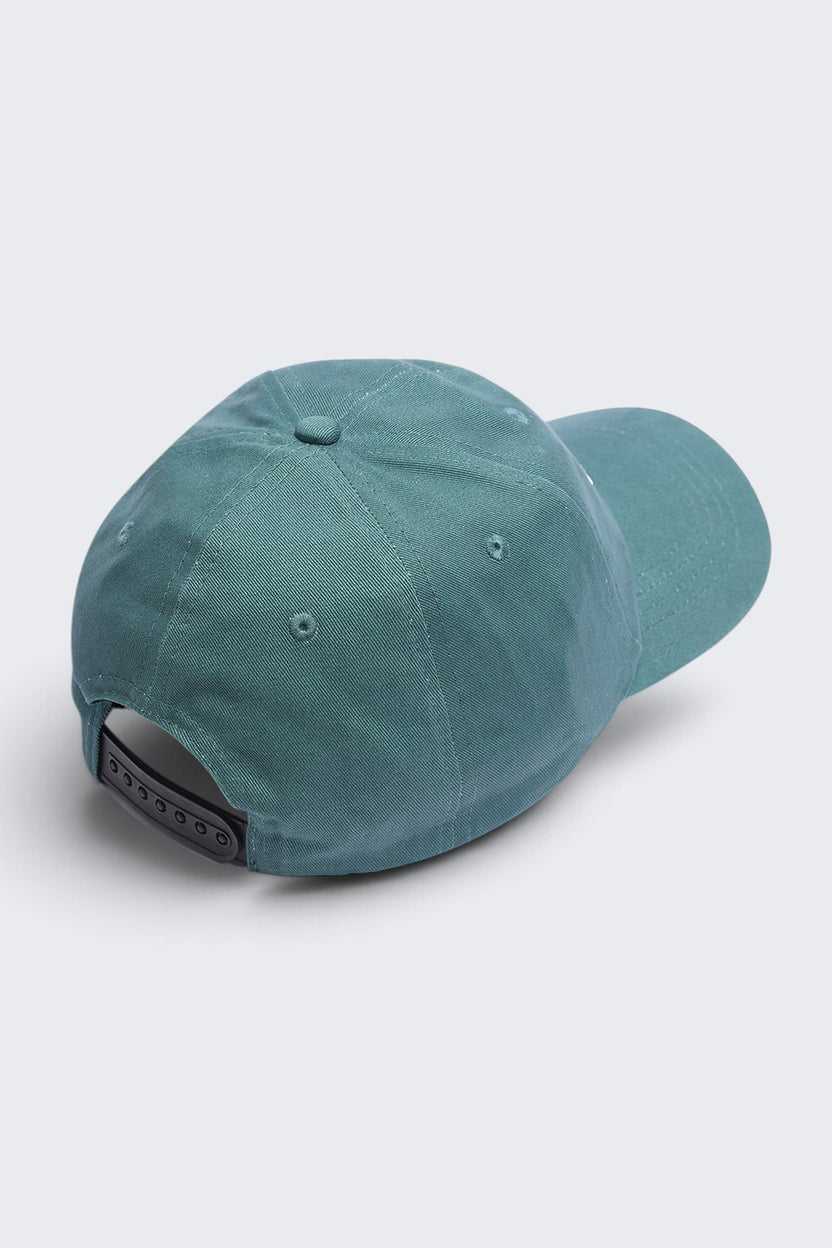 Green Embroidered Cotton Men Cap - Image 4