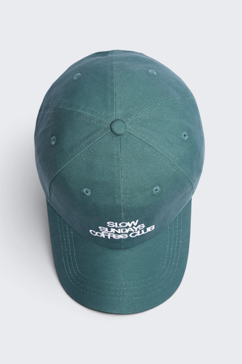 Green Embroidered Cotton Men Cap - Image 5