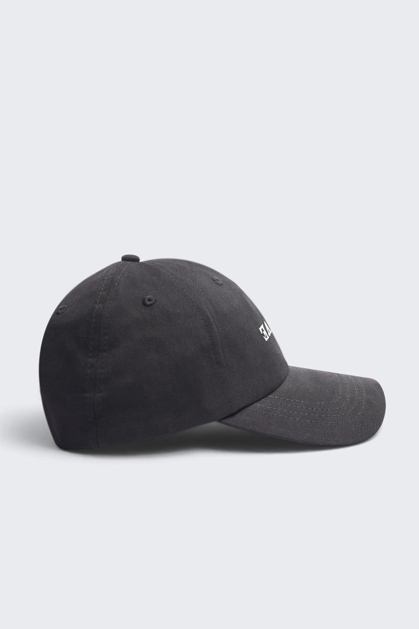 Mens Black Letter Embroidered Cap - Image 3