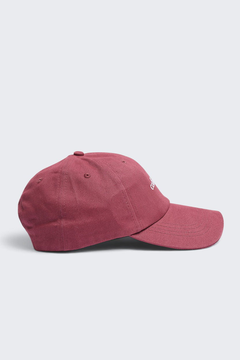Mens Maroon Embroidered Cap - Image 3