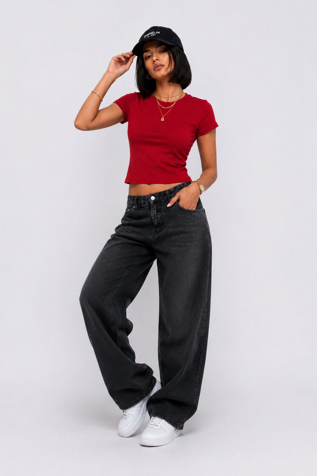 Womens Regular Fit Red Everyday T-Shirt - Image 6