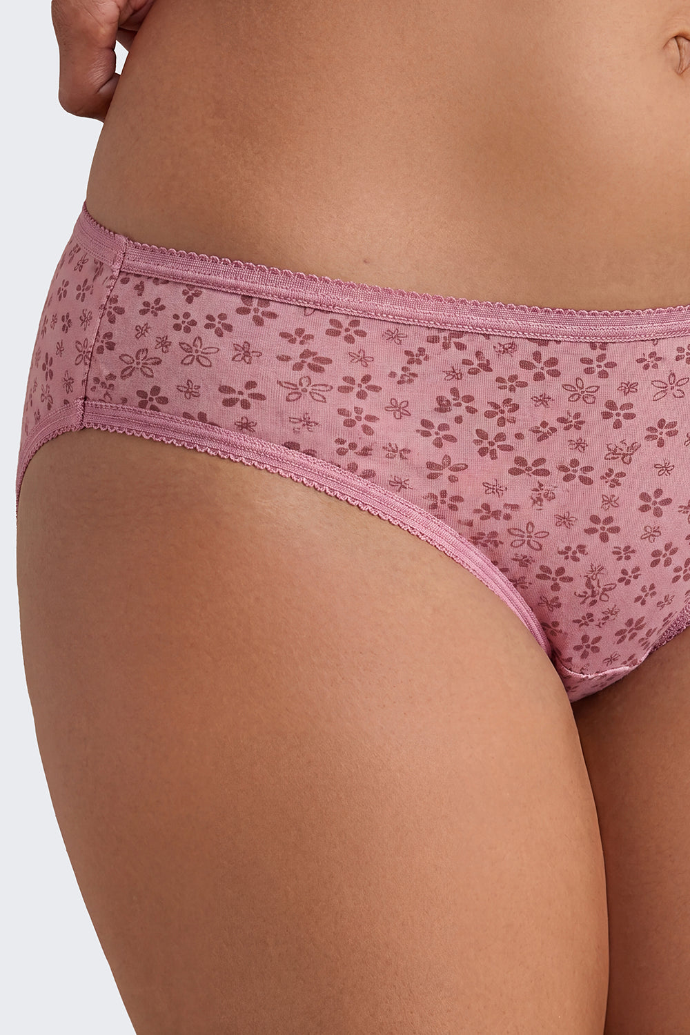 Womens Pink All - Over Printed Pack of 3 Panties - Image 3