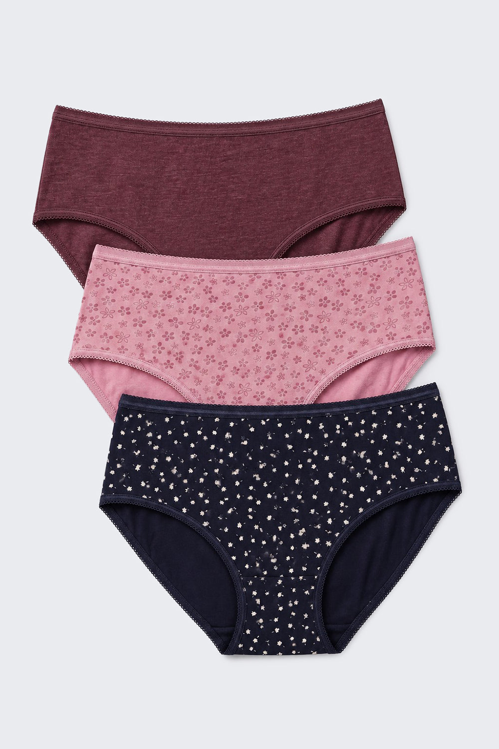 Womens Assorted All - Over Printed Pack of 3 Panties - Image 3
