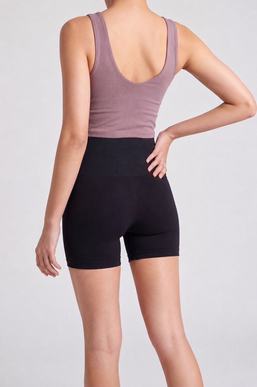Womens Regular Fit Black Solid Shapewear - Image 5