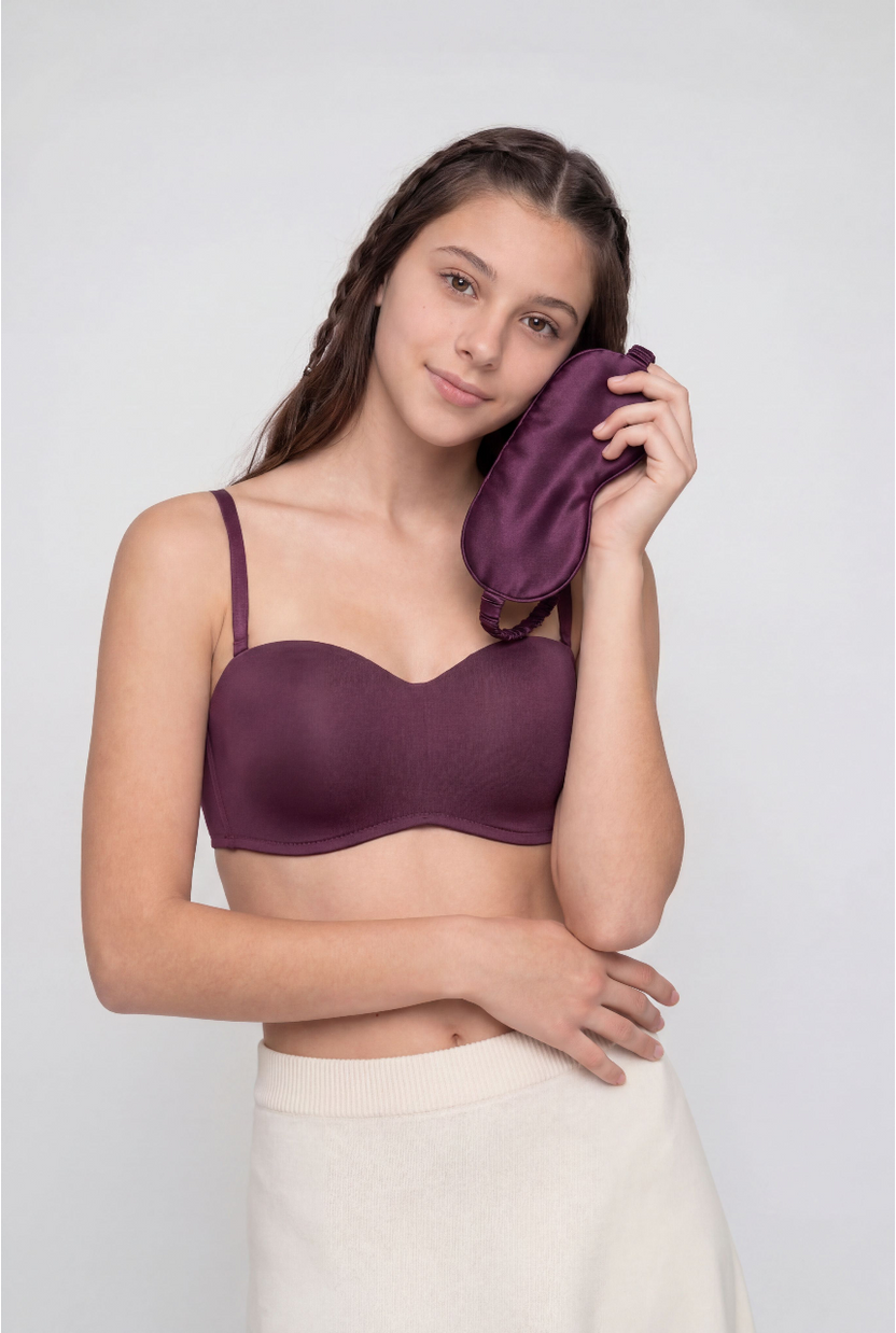 Womens Regular Fit Wine Everyday Bra - Image 1