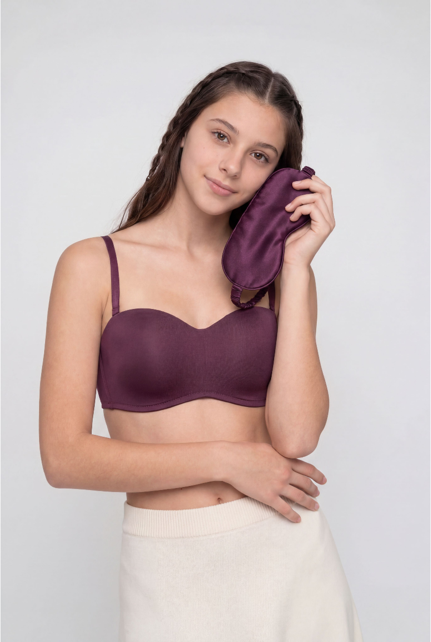 Womens Regular Fit Wine Everyday Bra - Image 1