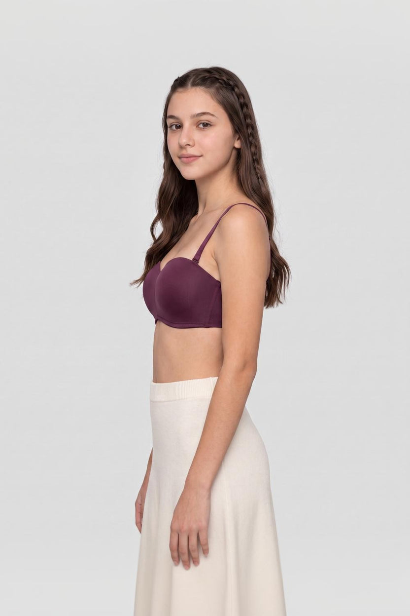 Womens Regular Fit Wine Everyday Bra - Image 4