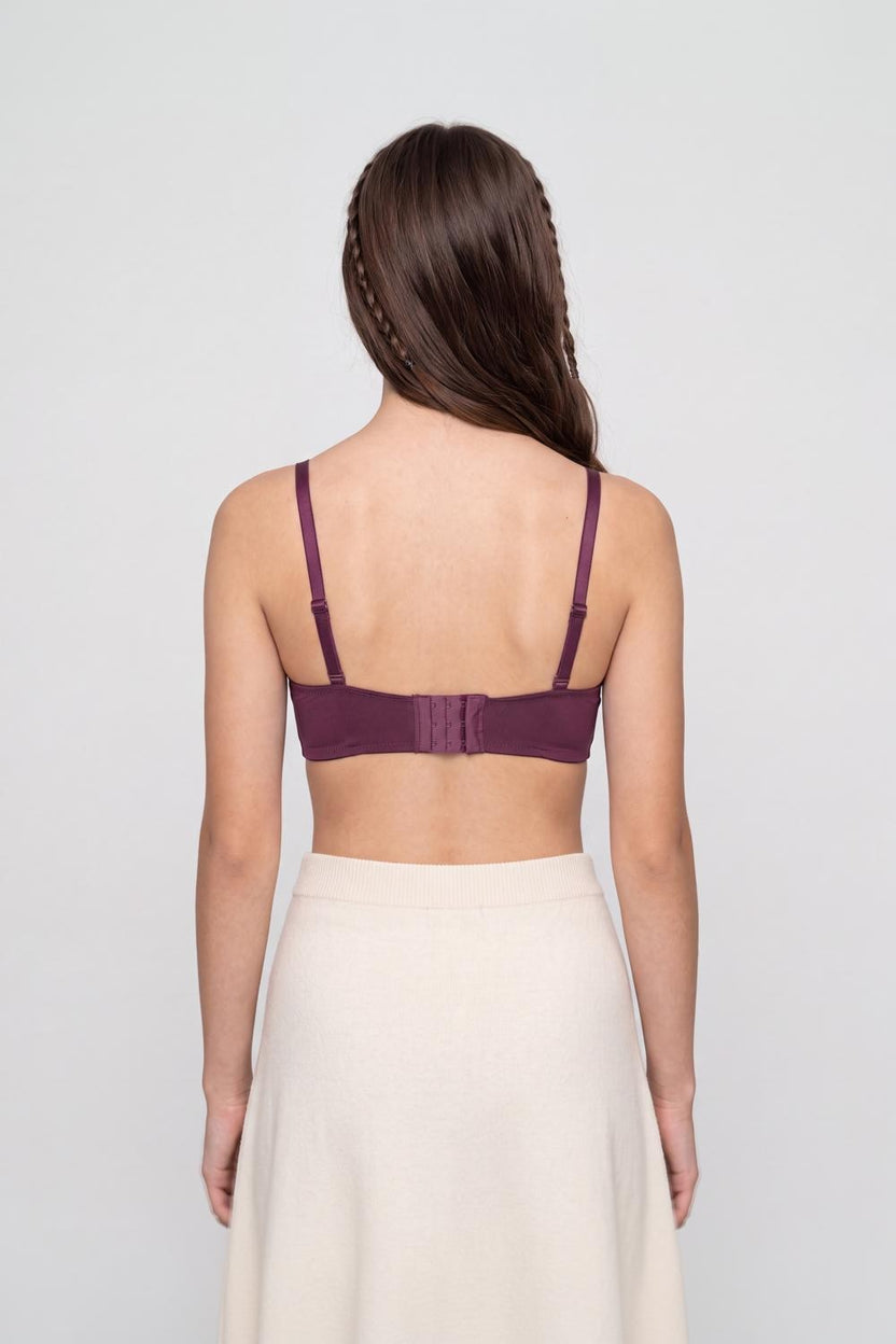 Womens Regular Fit Wine Everyday Bra - Image 5