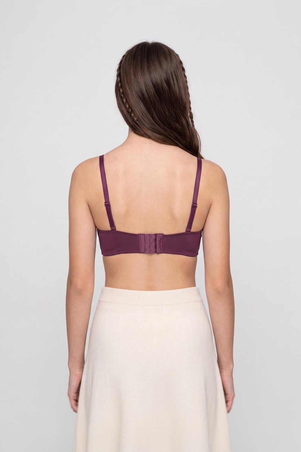 Womens Regular Fit Wine Everyday Bra - Image 5