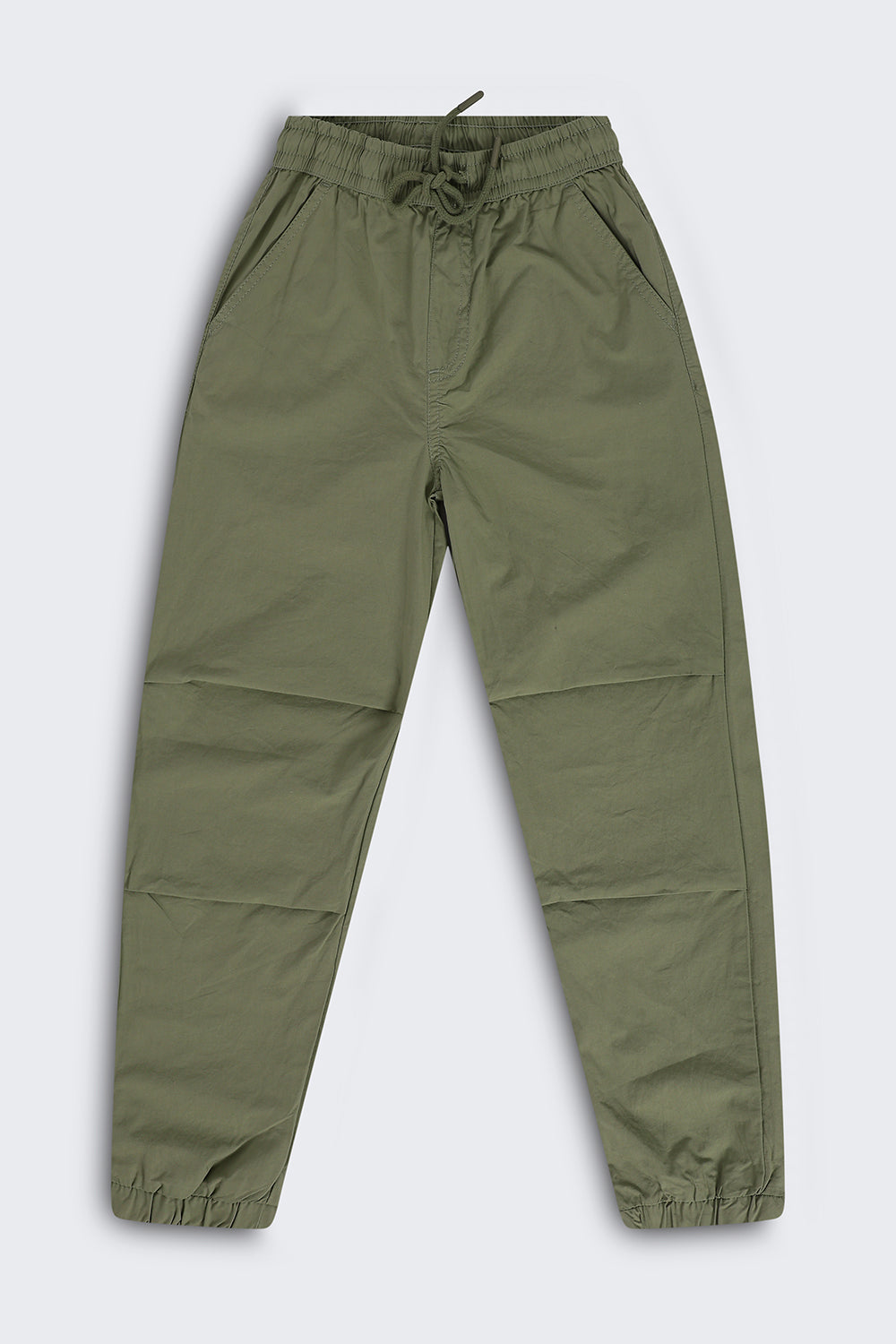 Tweens Boys Olive Solid Joggers - Image 2