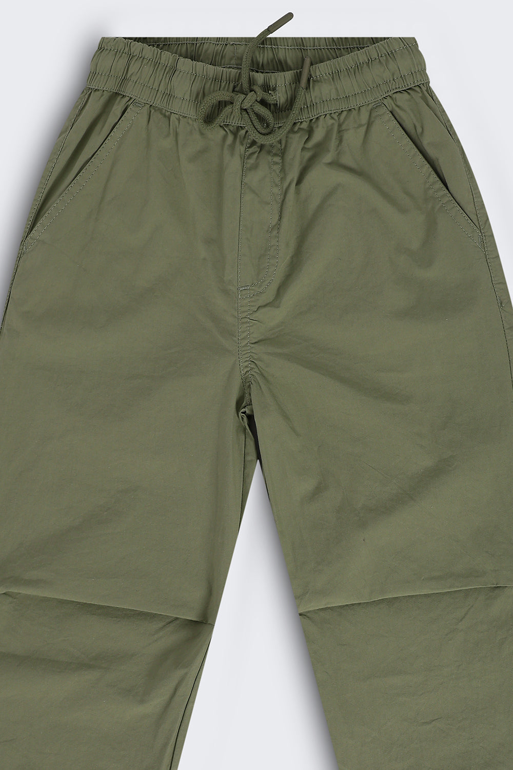 Tweens Boys Olive Solid Joggers - Image 5