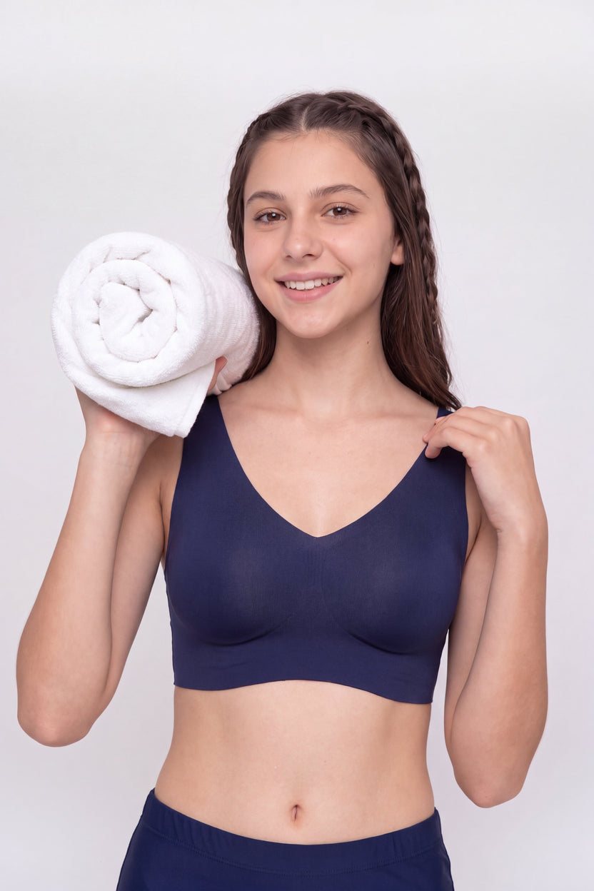 Womens Regular Fit Navy Everyday Bra - Image 1