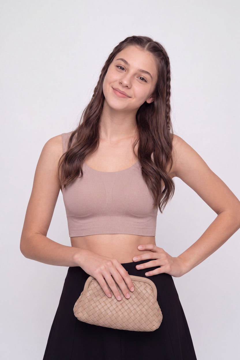 Womens Regular Fit Mauve Everyday Bra - Image 1