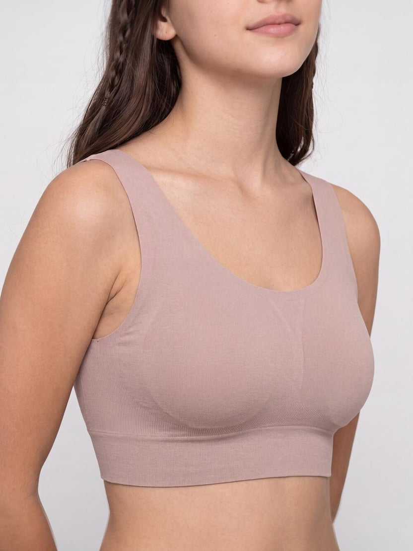 Womens Regular Fit Mauve Everyday Bra - Image 3