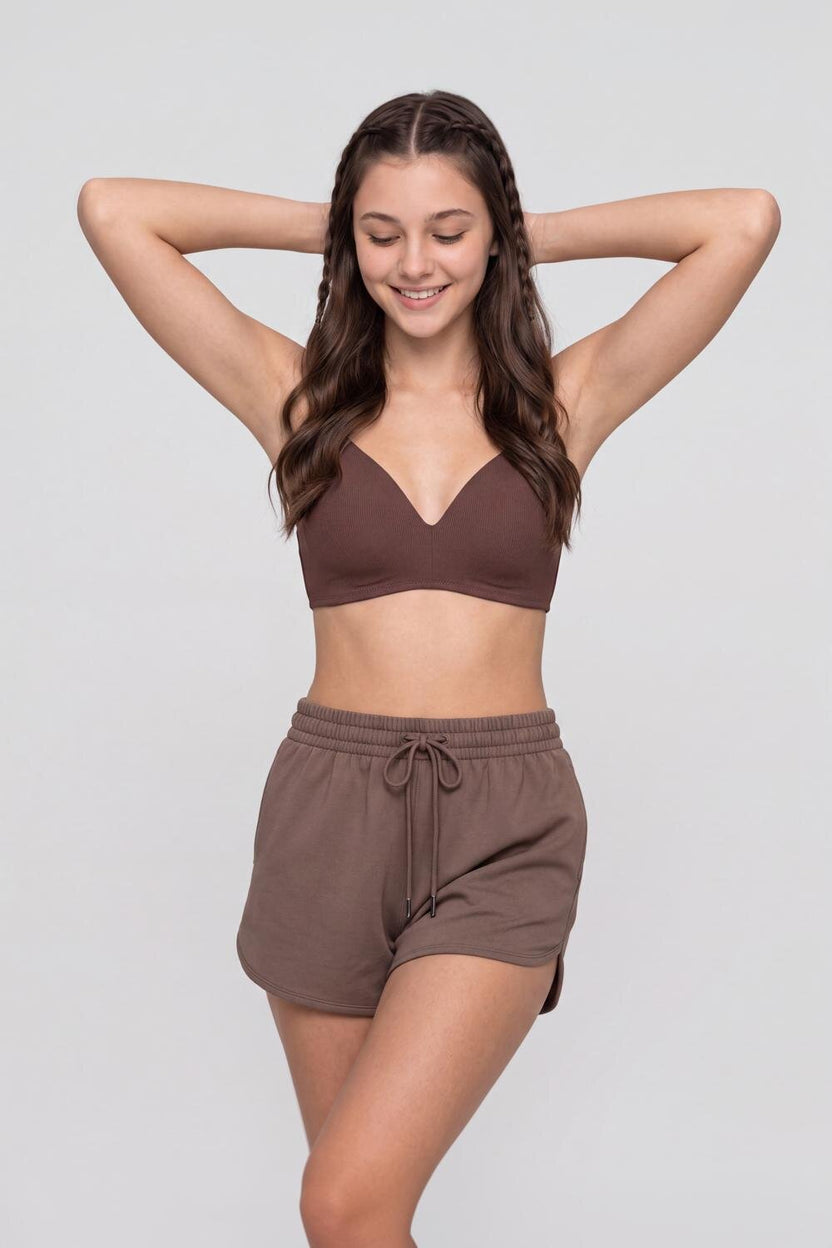 Womens Regular Fit Brown Everyday Bra - Image 1