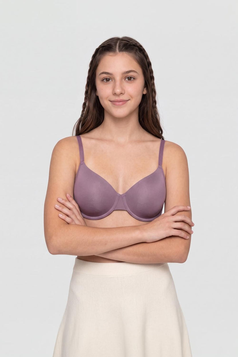 Womens Regular Fit Purple Everyday Bra - Image 2