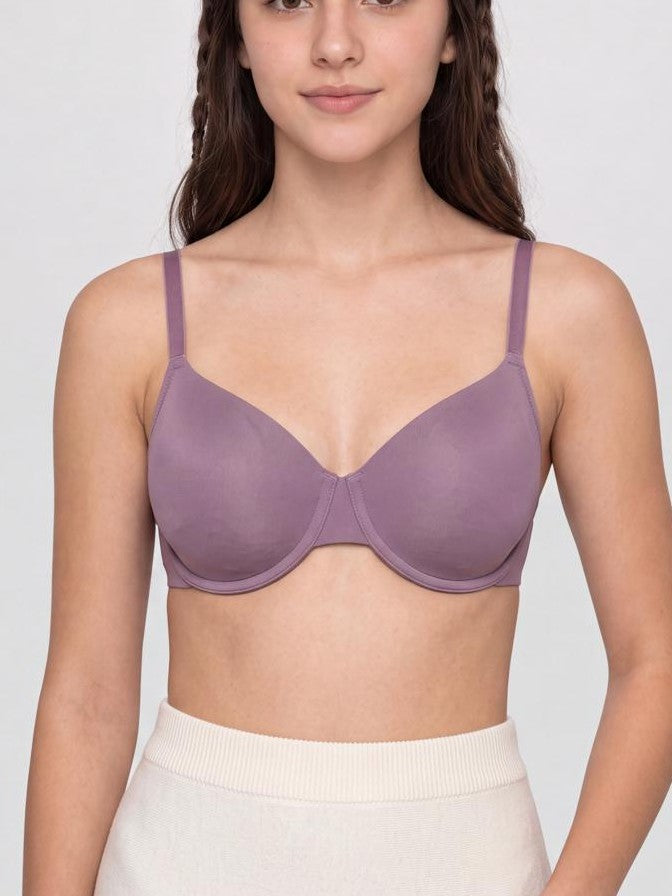 Womens Regular Fit Purple Everyday Bra - Image 3