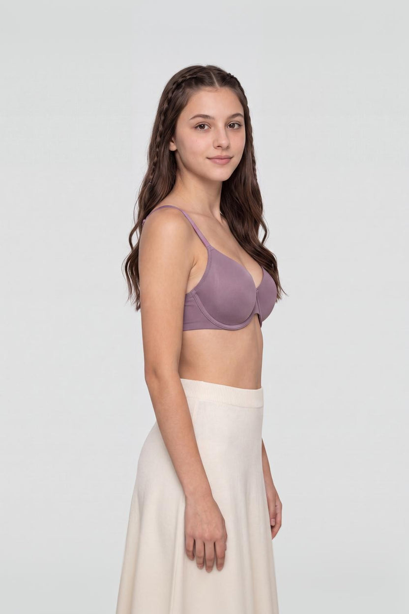 Womens Regular Fit Purple Everyday Bra - Image 4