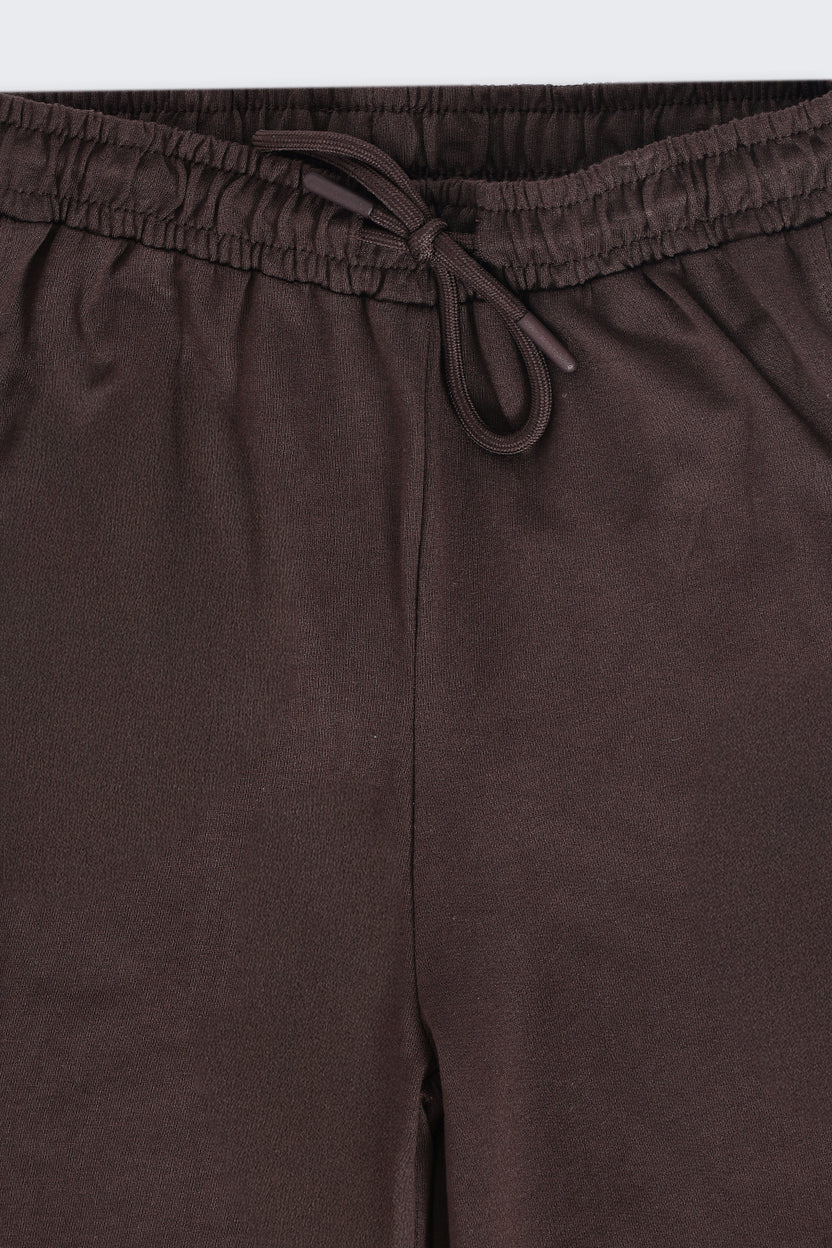 Tweens Girls Relaxed Fit Brown Solid Jogger - Image 5