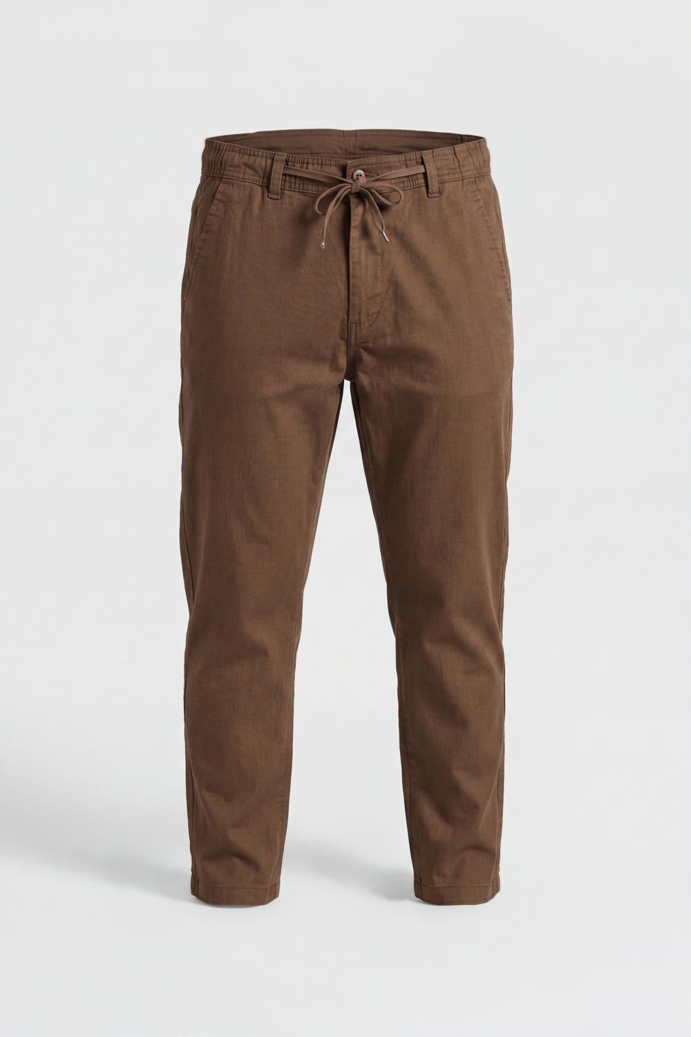 Mens Regular Fit Brown Solid Trouser - Image 7