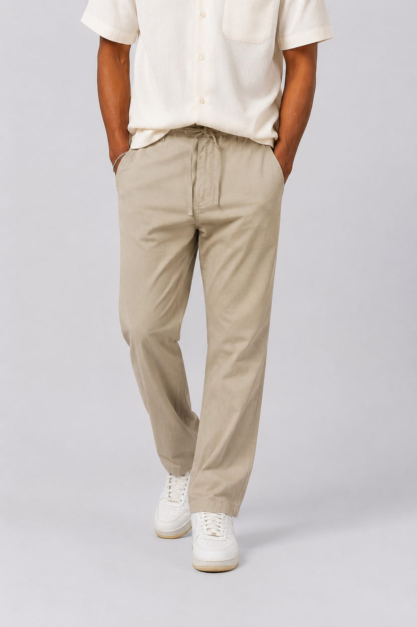 Men Regular Fit Sage Solid Trouser - Image 2