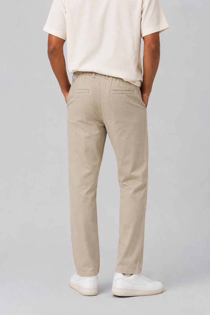 Men Regular Fit Sage Solid Trouser - Image 5