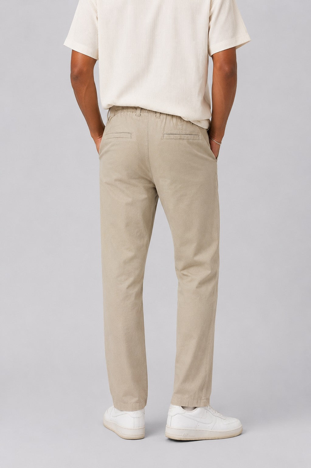 Men Regular Fit Sage Solid Trouser - Image 5